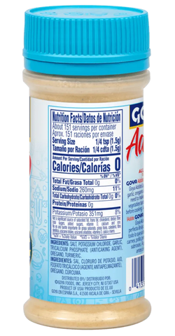 Assaisonnement Adobo tout usage léger sans poivre (50 % moins de sodium) - 226g